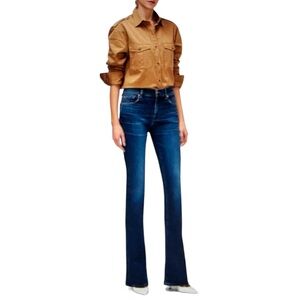 Pilcro and the Letterpress High Rise Legging dark wash jeans